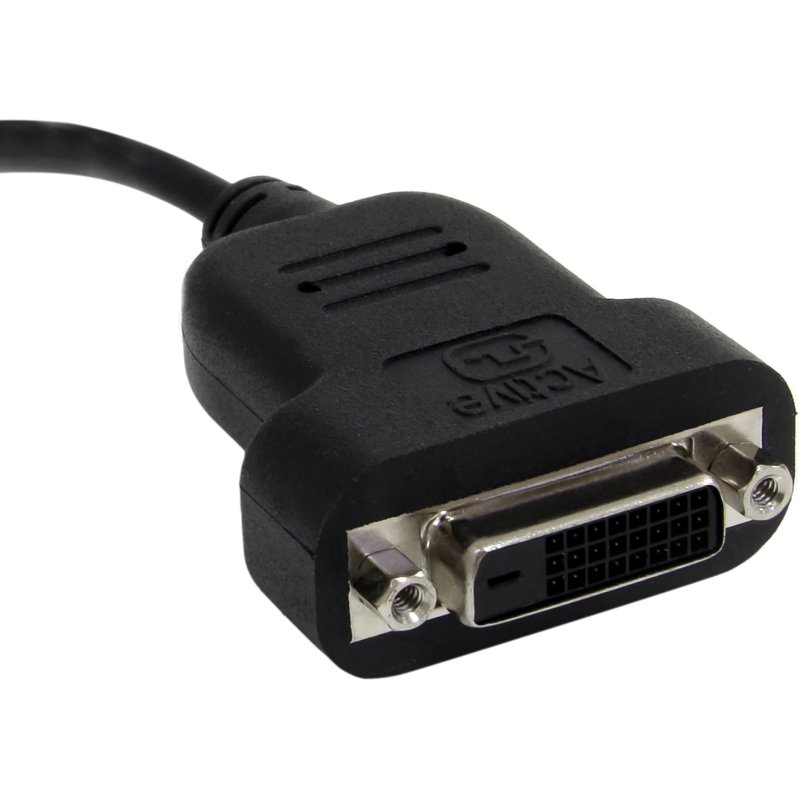 StarTech.com Adaptateur Mini DisplayPort vers DVI - Convertisseur Actif Mini DisplayPort vers DVI-D - Vidéo 1080p - Câble mDP ou Thunderbolt 1/2 Mac/PC vers DVI, mDP vers DVI Single-Link