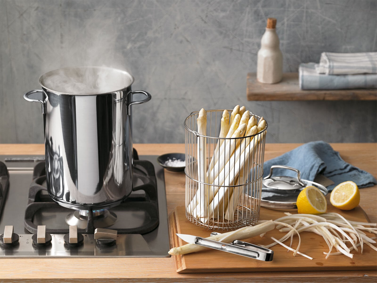 WMF Spargeltopf 4,5 l Edelstahl mit Glasdeckel
