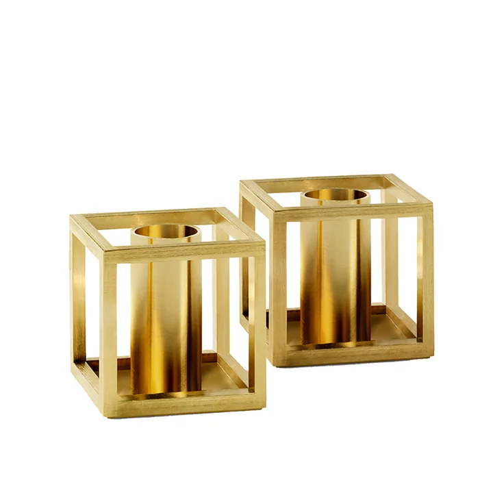 Audo - Kubus Micro, gold-plated (2er-Set)