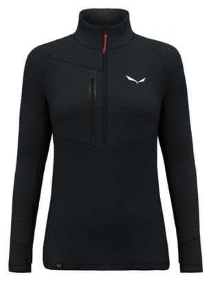 Polaire Femme Salewa Vajolet Polarlite Responsive Demi Zip Noir
