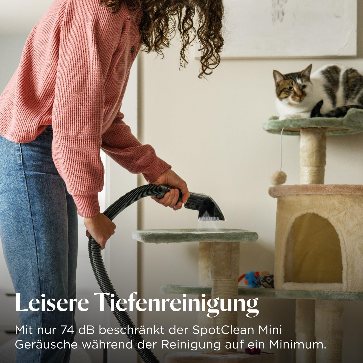 BISSELL SpotClean Mini Polsterreiniger Gerät mit Kabel, Tragbarer Teppichreiniger, Ideal für schnelle Reinigungen, Kompakt & Leicht Waschsauger, Mobiler Nasssauger für Auto, Boot, Sofa & Mehr, 4103N