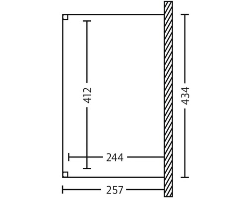 SKAN HOLZ Genua terrasoverkapping 434x257 cm wit