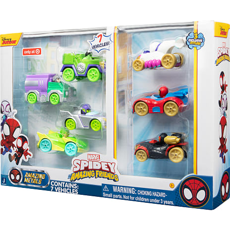 Marvel Spidy Amazing metal køretøjer 7-pak