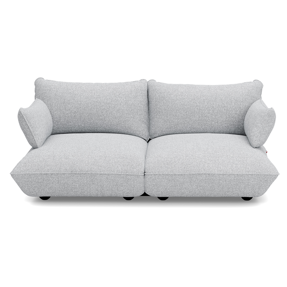 2-zitsbank Sumo boucle recycled grey melange