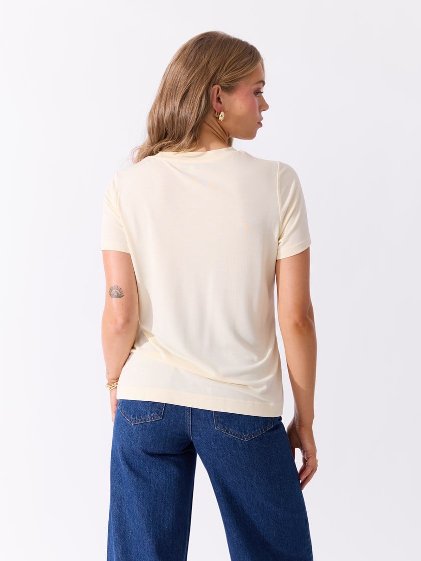 Lisa t-skjorte Transparent Yellow
