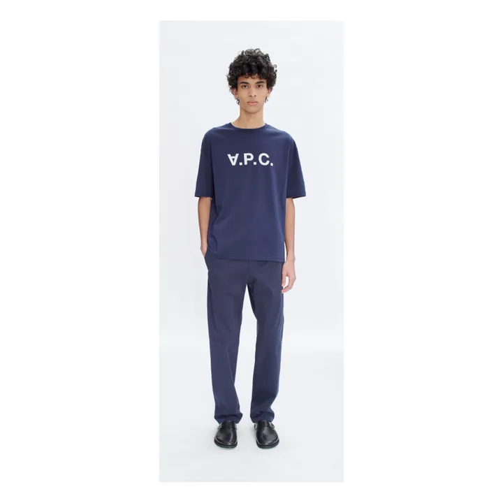 A.P.C. T-shirt VPC Color H Coton Bio | Bleu marine