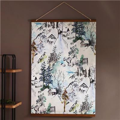 Affiche à suspendre paysage de montagne