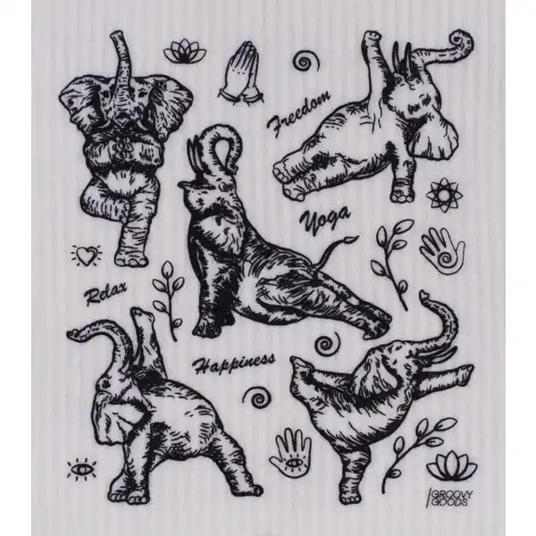 Schwammtuch Yoga