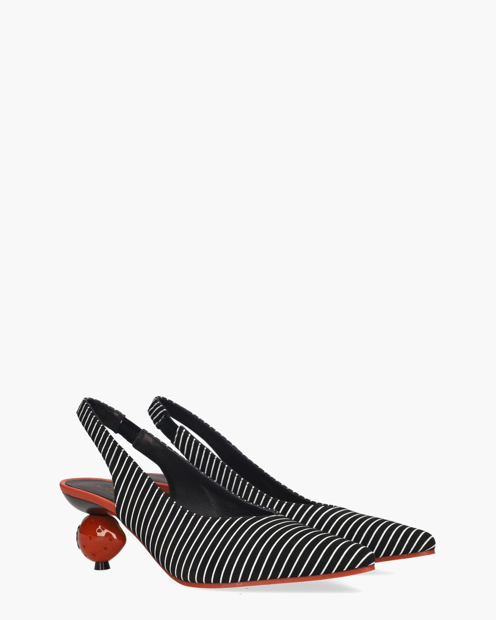 Daniele Ancarani Pefresa Zwart/Wit/Rood Dames Slingbackpumps