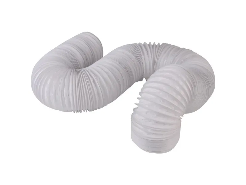 Wallair N52824 Fleksibelt ventilationsrør Plastic (Ø x L) 10.2 cm x 6 m Hvid