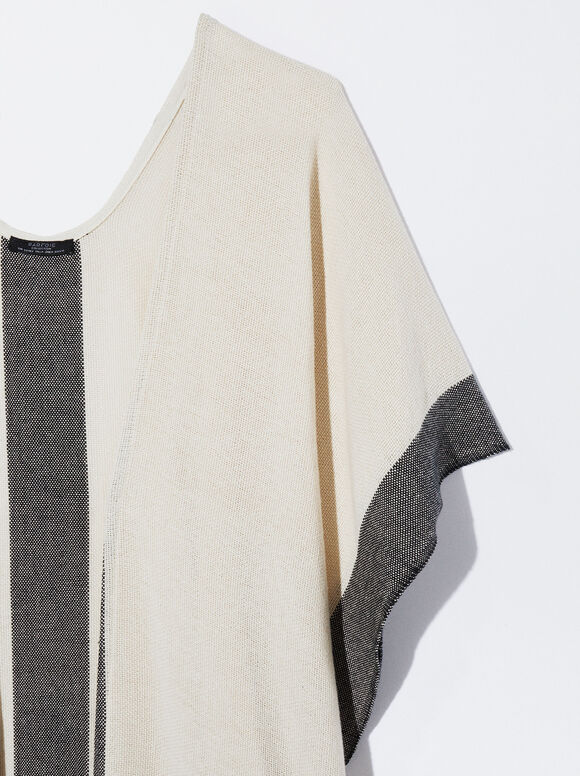 Caftan de estrutura aberta - Cru