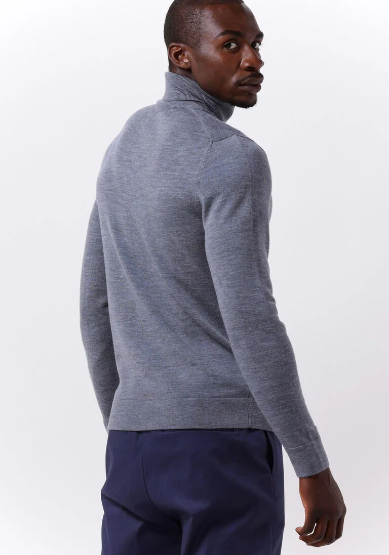 CALVIN KLEIN grijze calvin klein coltrui superior wool turtle neck