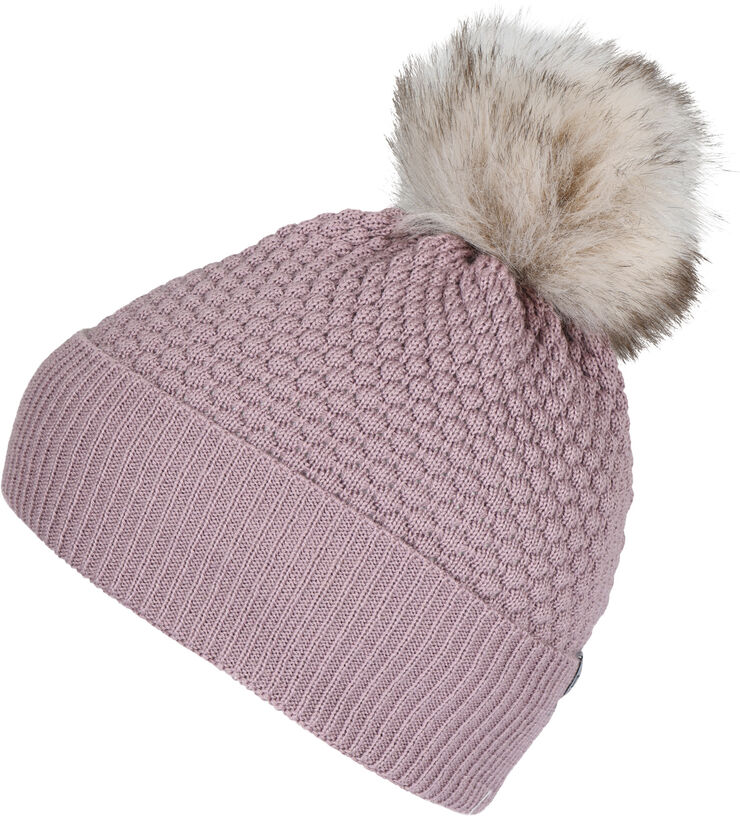 mpKids Chunky Oslo Beanie w fake fur Rose