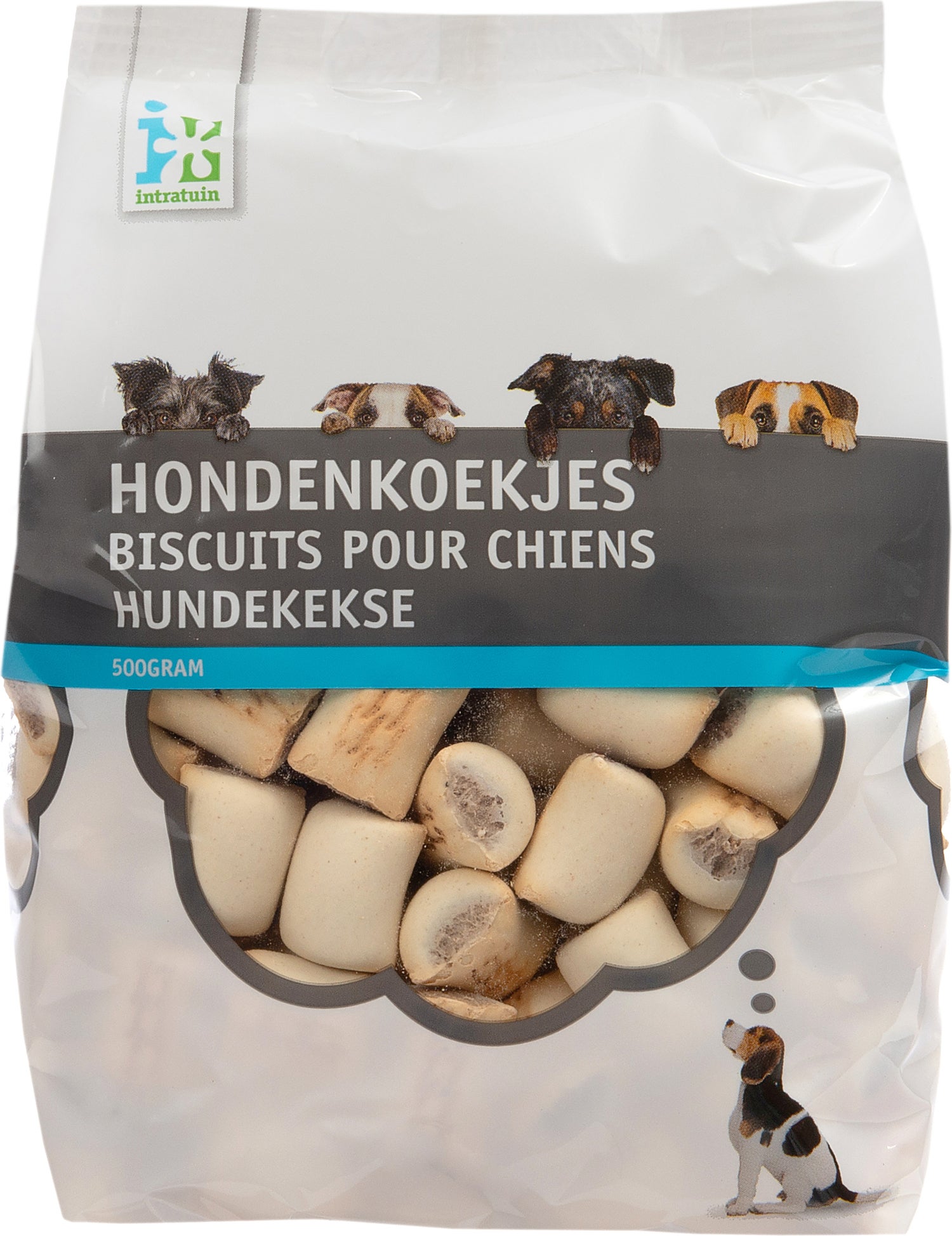 Intratuin hondenkoekjes Merg rund mini 500 g