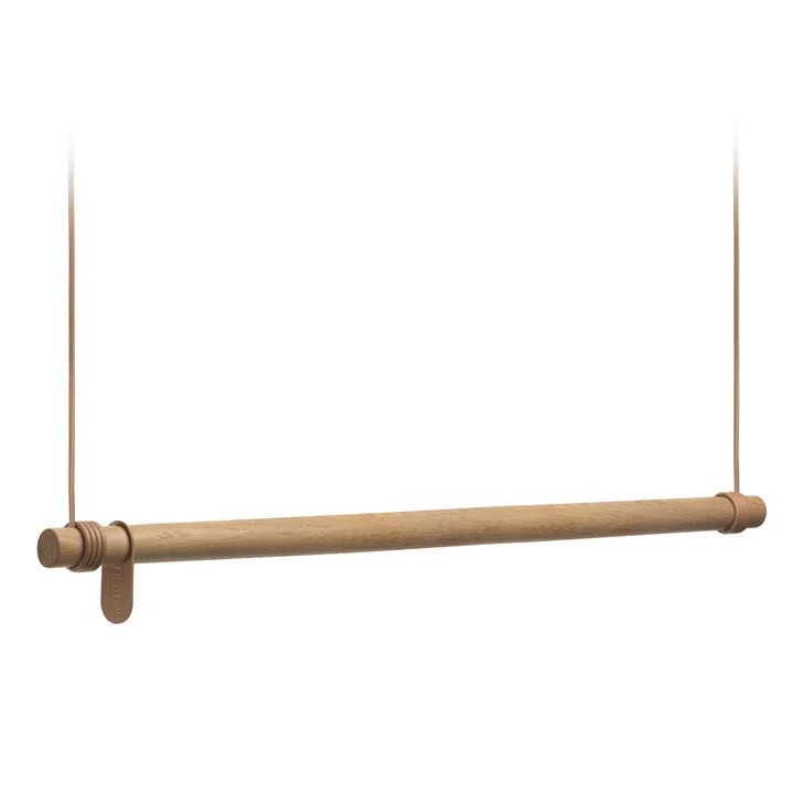 Lind DNA - Swing Hängegarderobe L (110 cm), Eiche natur / Leder natur
