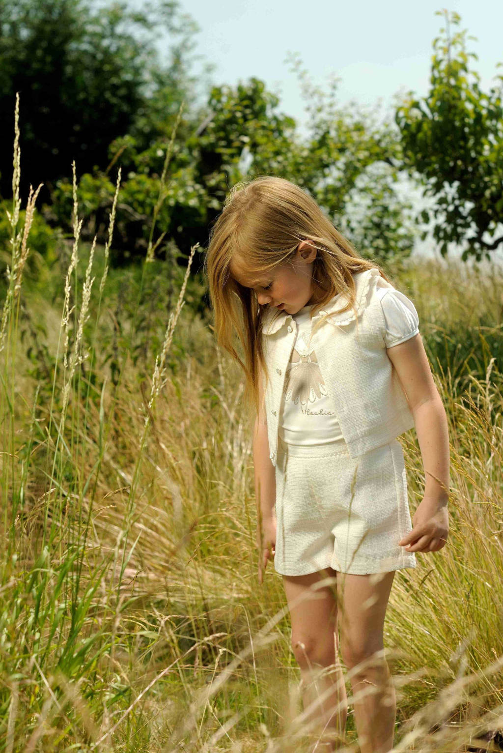 Le Chic T-shirt NOMS met printopdruk wit