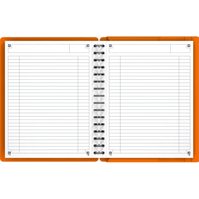 Cahier spirale Oxford International Meetingbook A5 - blanc ligné - 160 pages