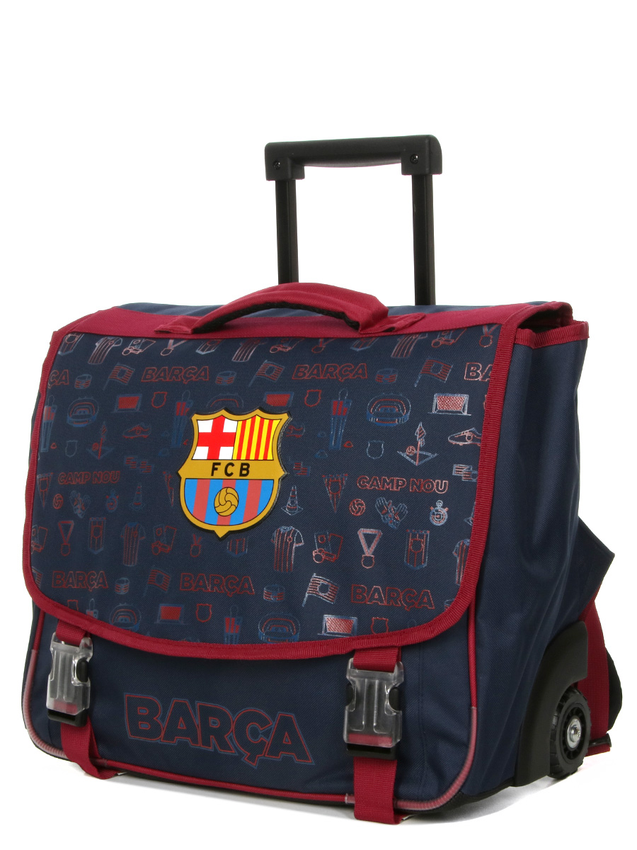 Cartable À roulettes FC Barcelone Blason 41 cm