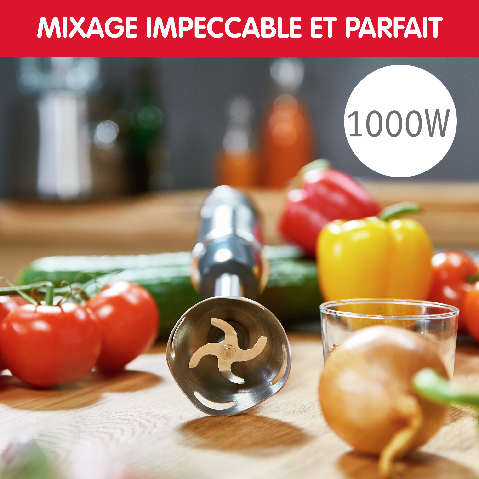 QUICKCHEF 4 EN 1 NOIR /INOX 1000W + 3 ACCESSOIRES