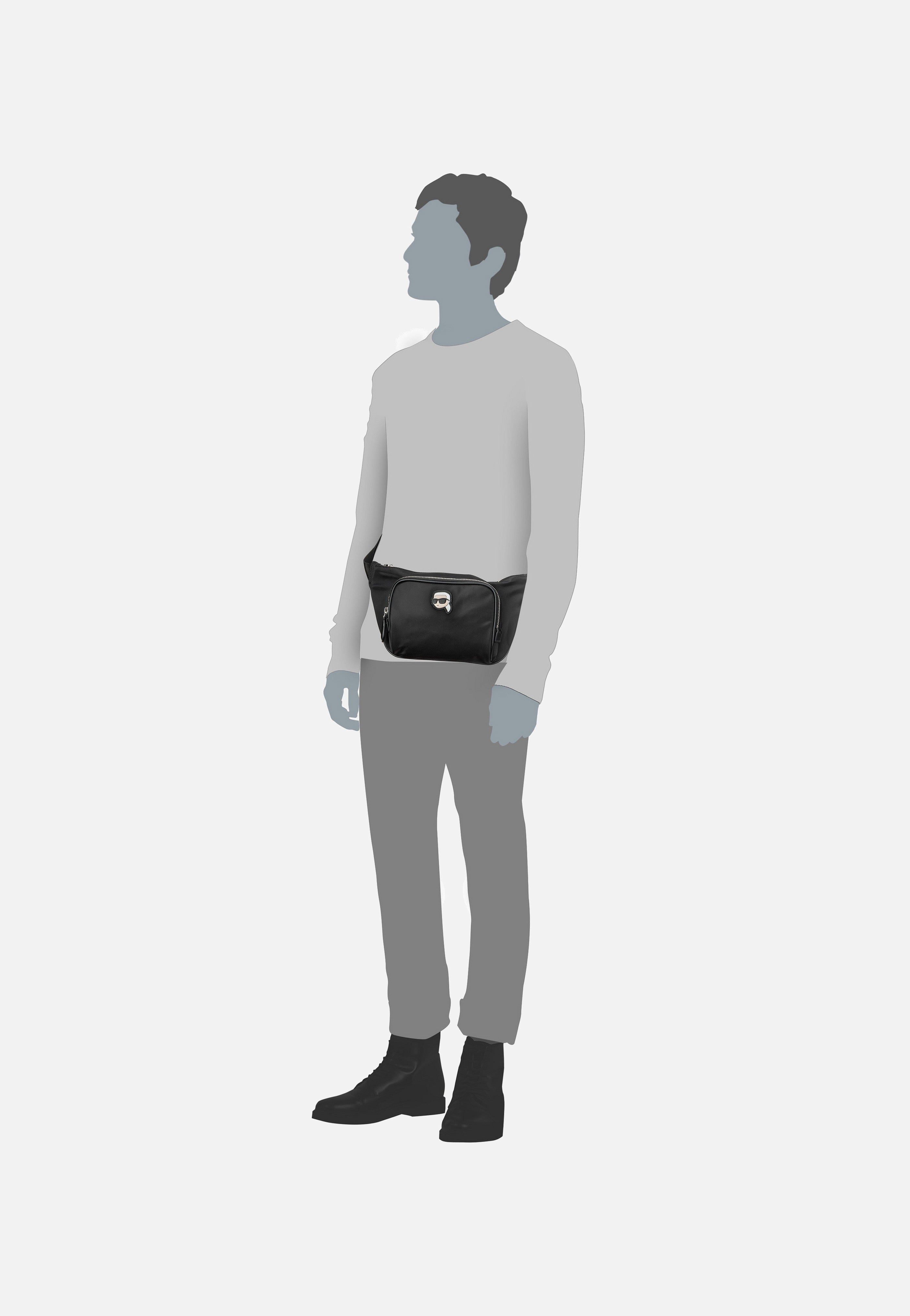 K/Ikonik 2.0 Nylon Bumbag Black - Bauchtasche