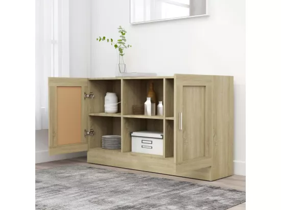 Buffet Chêne sonoma 120x30,5x70 cm Aggloméré