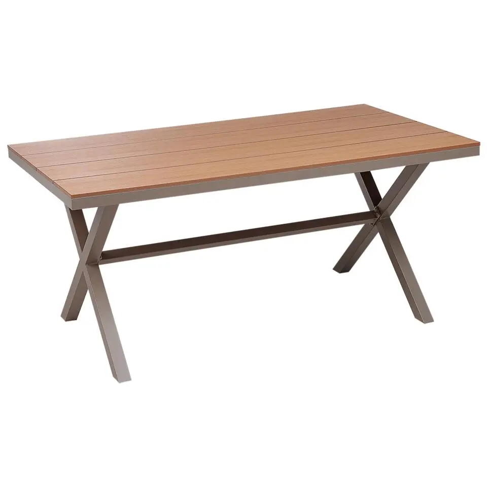 TIANO - Tuintafel - Taupe - Aluminium