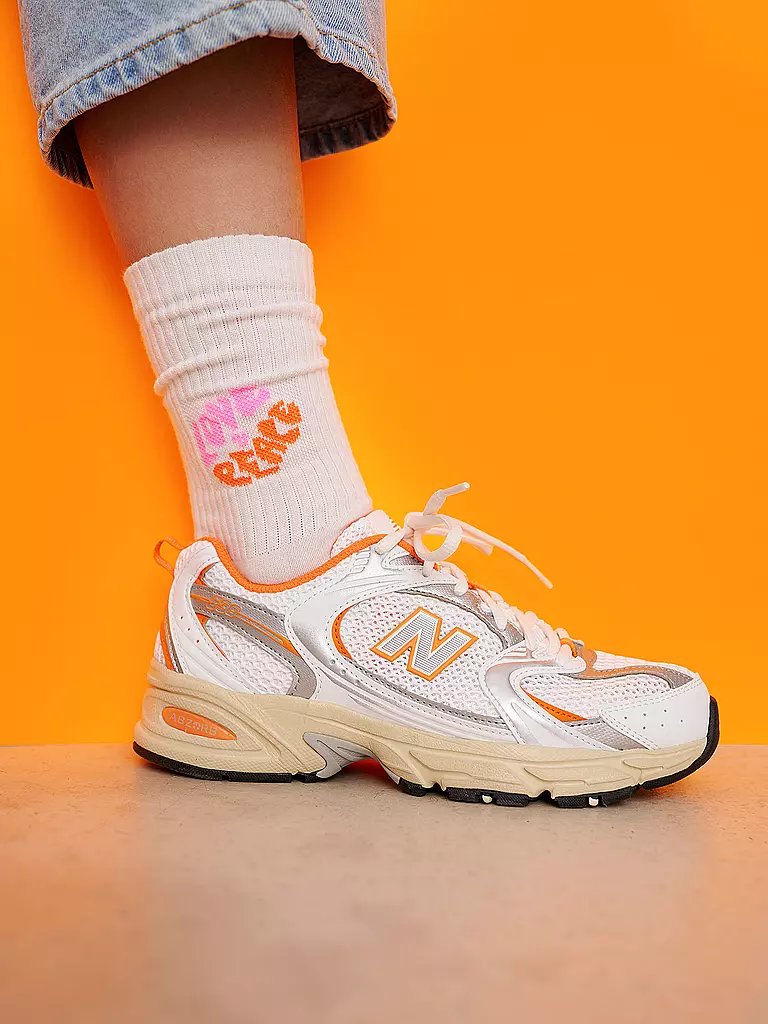 OOLEY Socken ICON  LOVE AND PEACE weiss weiss