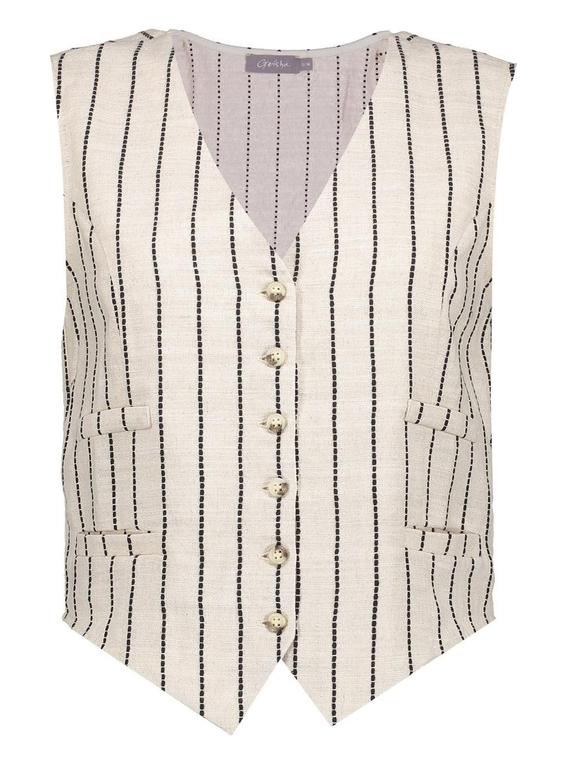 Geisha Gilet gestreept 55126-20