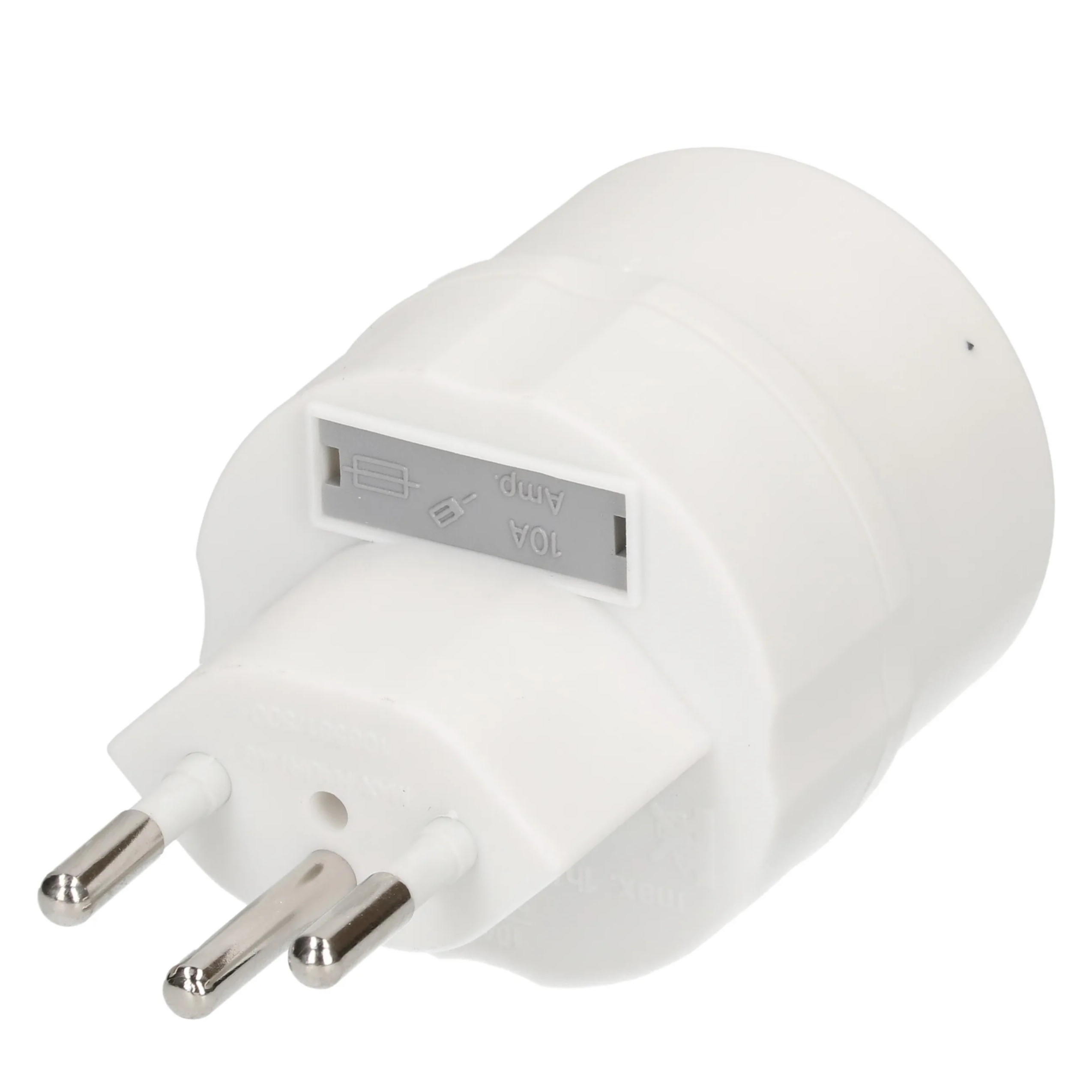 Reiseadapter Travel Adapter USA / Japan Typ 12 zu Schuko (3/2-polig) (162313) - Weiss