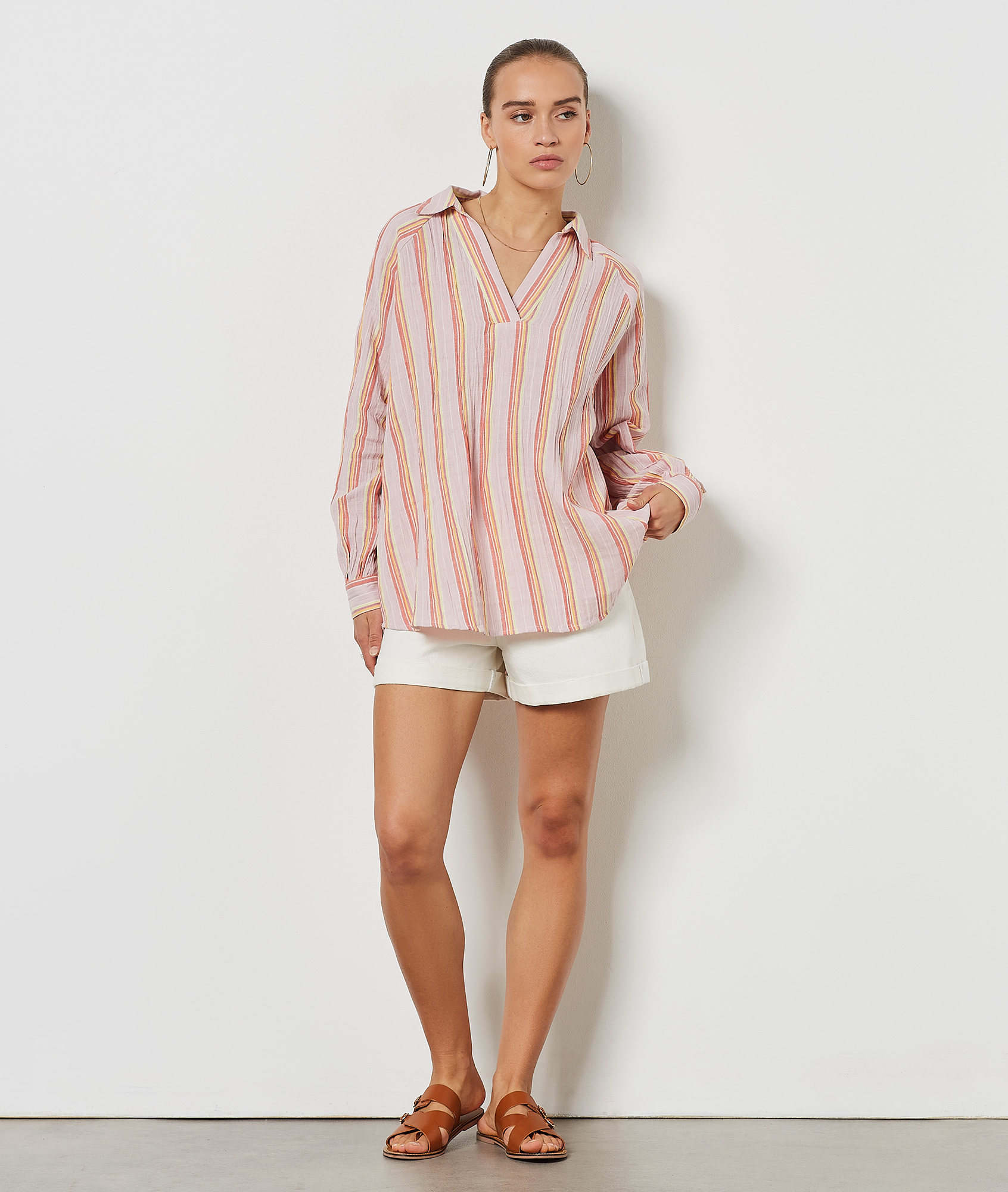 Blouse imprimée 100% coton