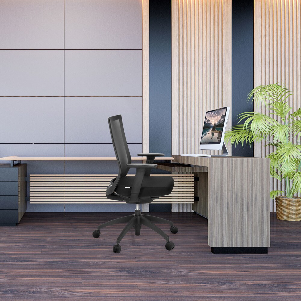 Profi Bürostuhl ASPEN Stoff mit Armlehnen (höhenverstellbar) hjh OFFICE