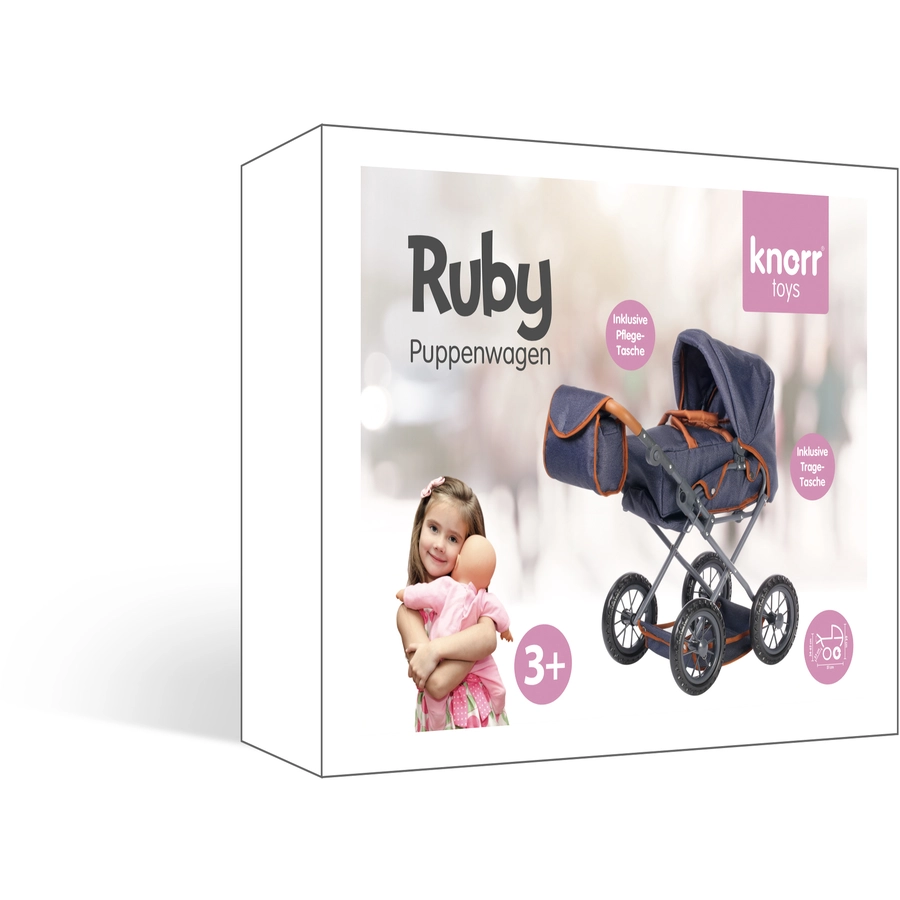 knorr toys® Puppenwagen Ruby - dark blue blau