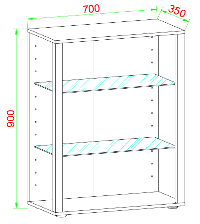 Wandvitrine GLASOL LW - weiß - 70x90 cm