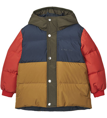 Liewood Daunenjacke - Palette - Army Brown/Multi Mix