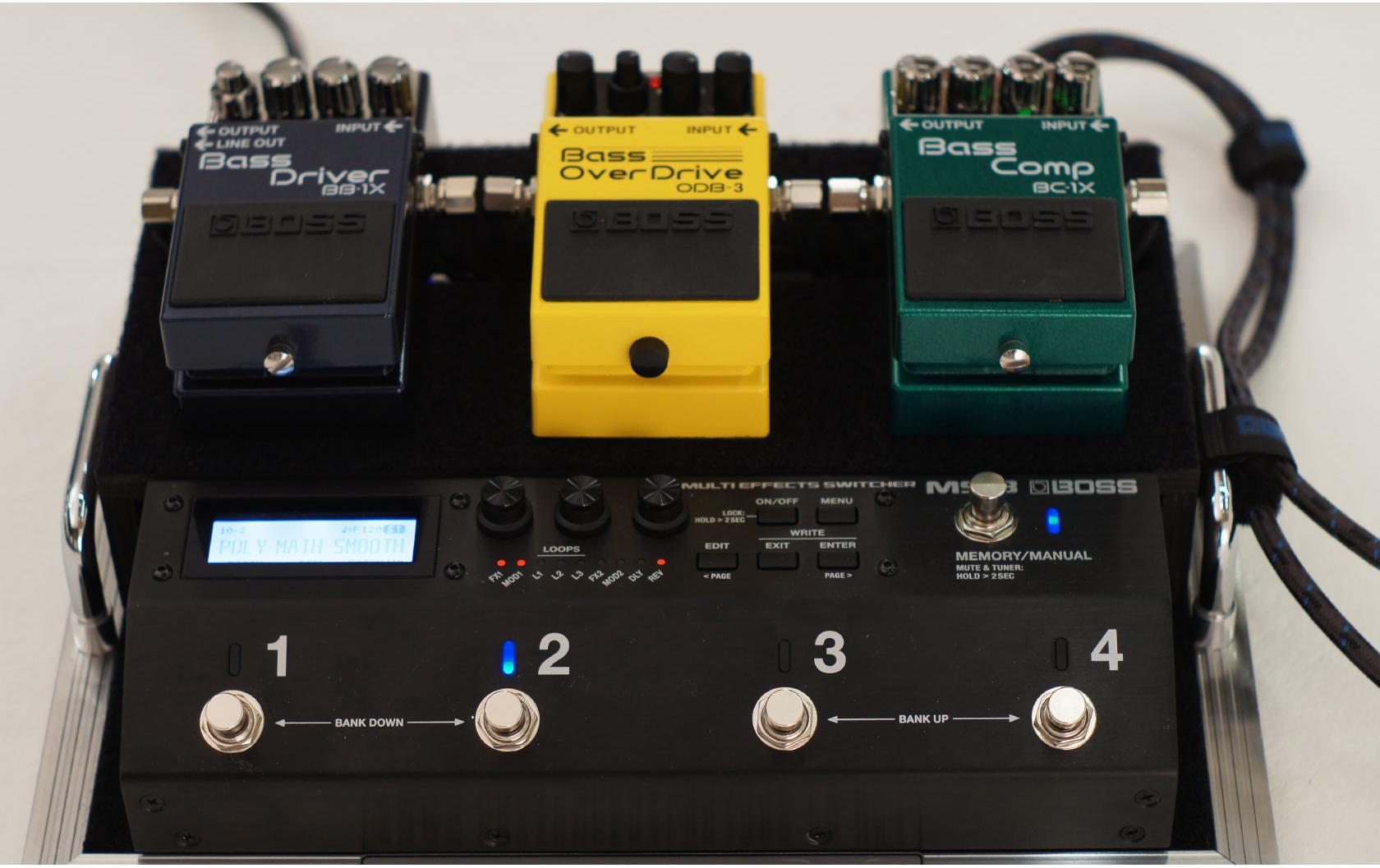 Pedal MS-3<br>Die Weiterentwicklung des Pedalboards