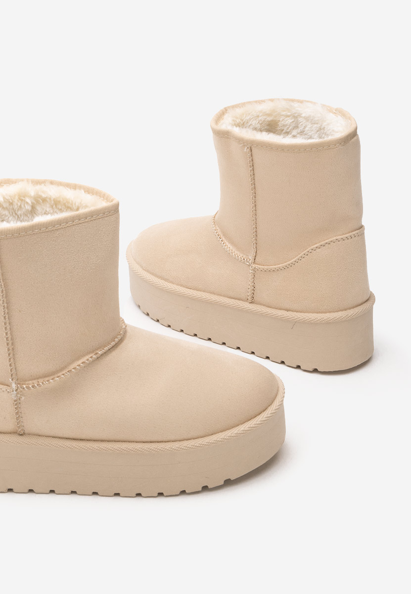 Bottes de neige femme beige Chrisia
