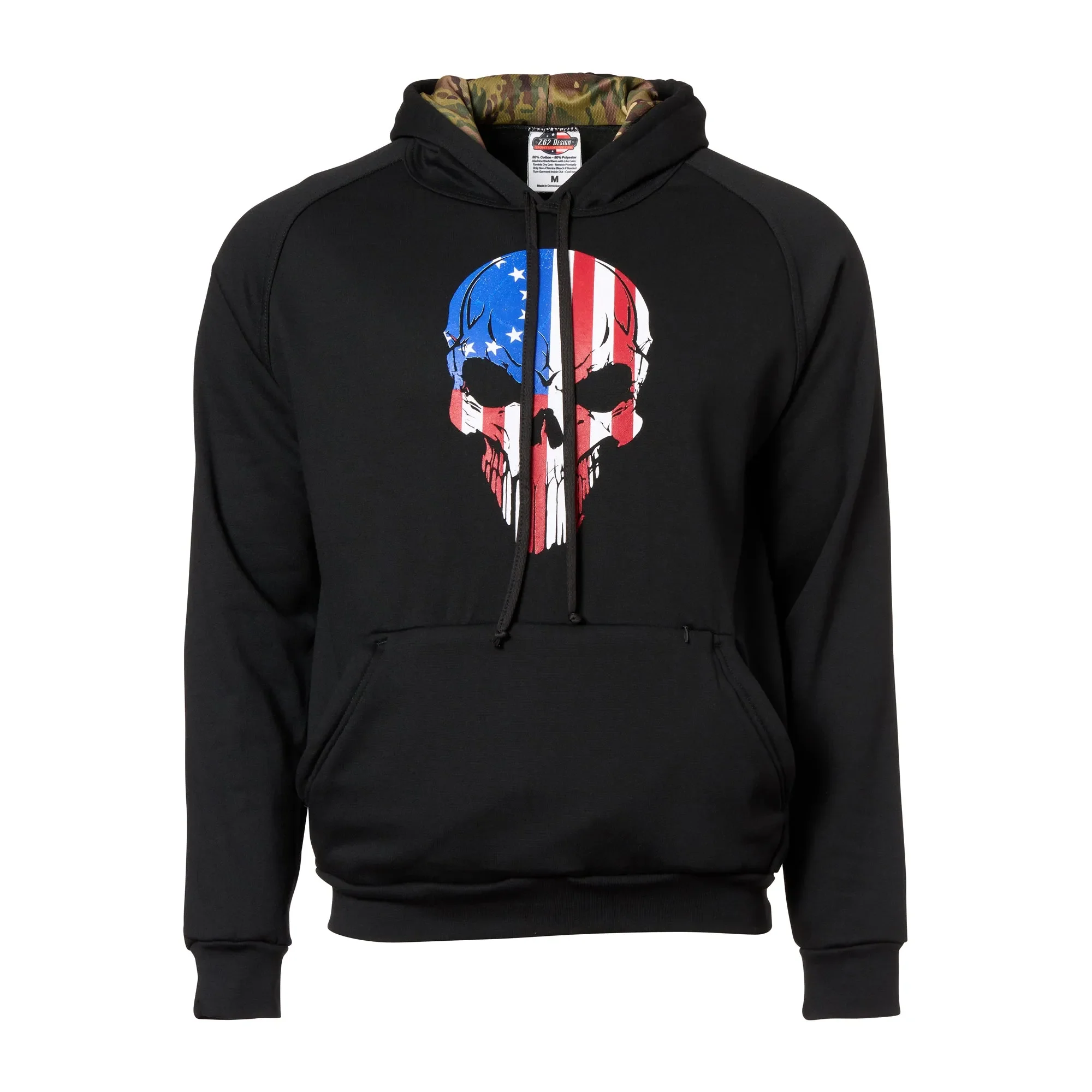 7.62 Design -  7.62 Design Hoodie BR Flag Skull schwarz