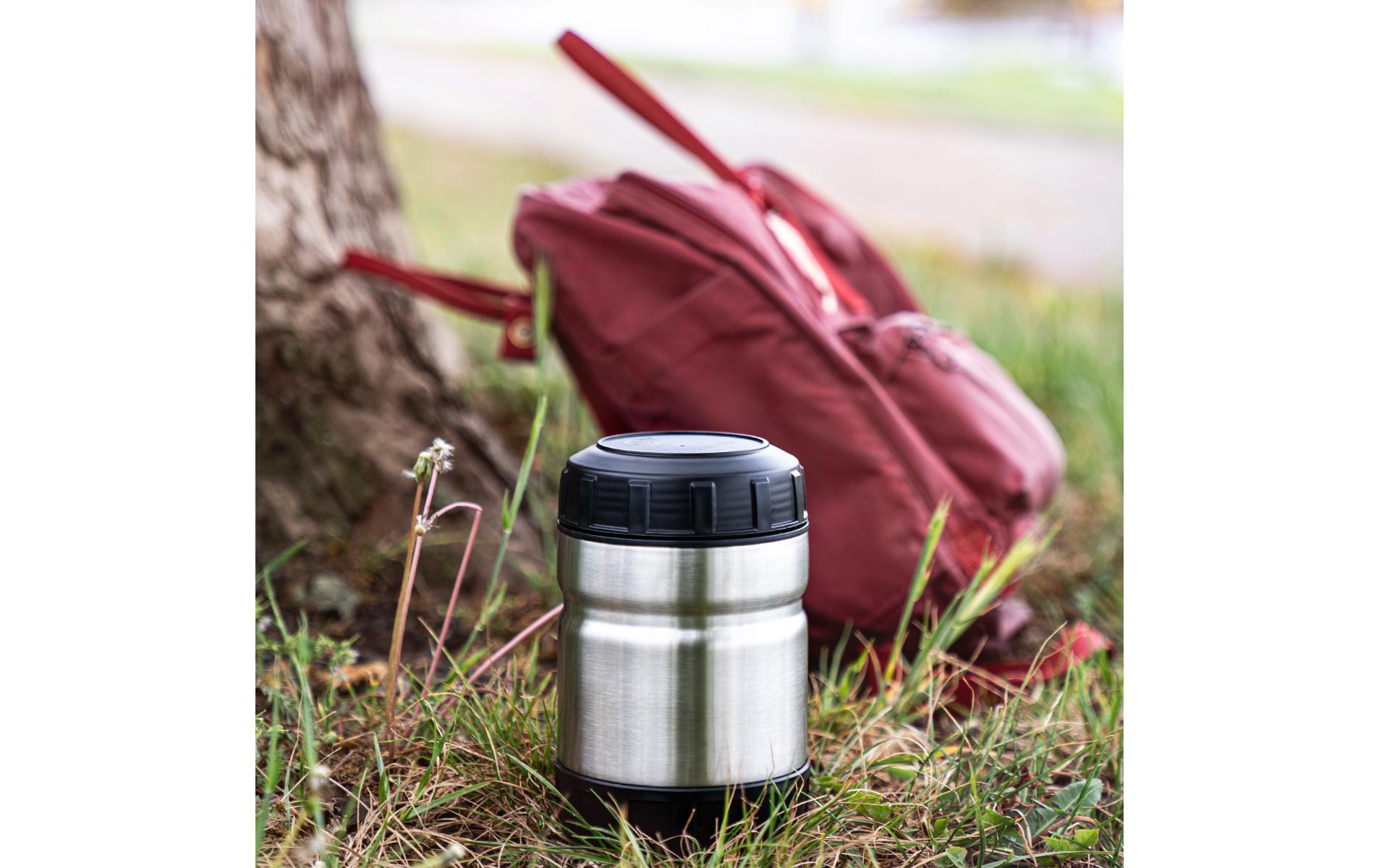 Thermo-Foodbehälter 0.75 l, SchwarzOutdoor-Behälter aus Edelstahl
