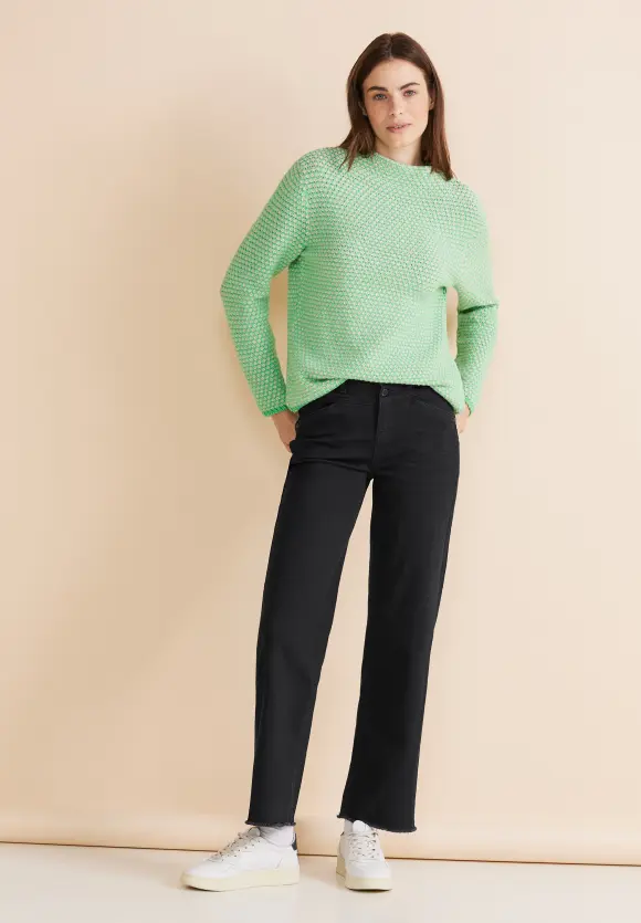 Casual Fit Culotte Jeans - black soft washed