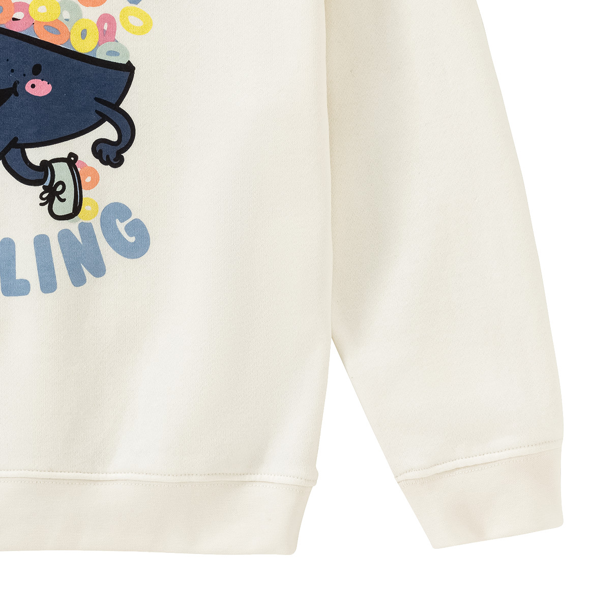 Topolino Kinder Sweatshirt  mit lustigem Print creme