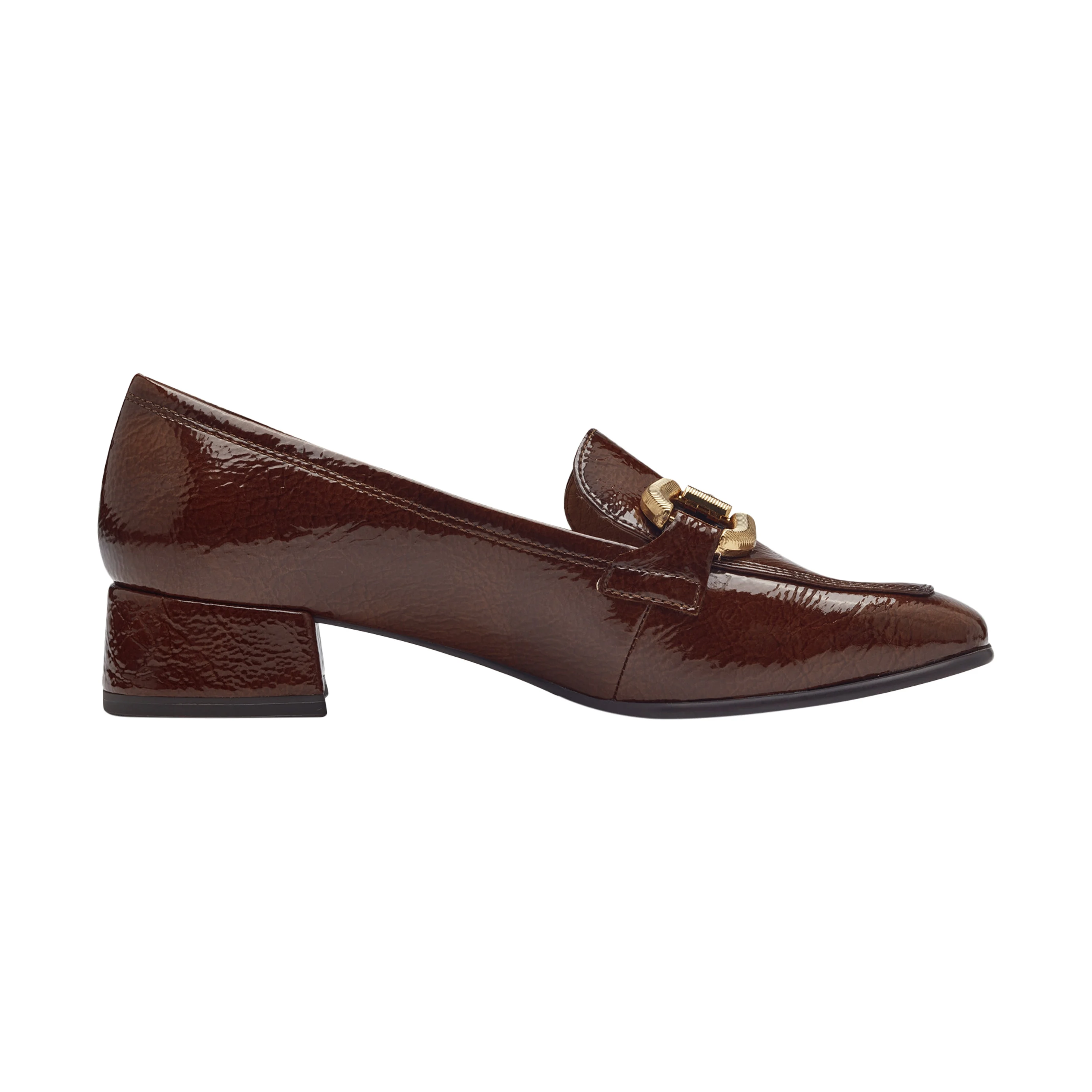 Mocassin à talon | Marron
