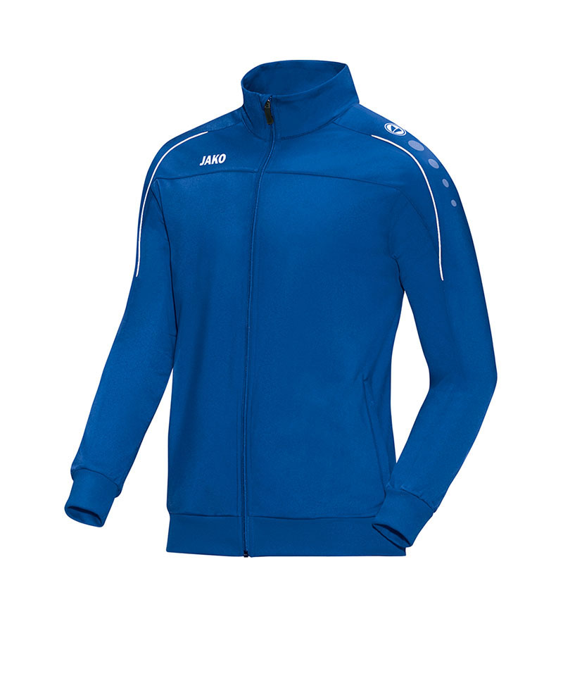 JAKO Classico Polyesterjacke Kids Blau Weiss F04