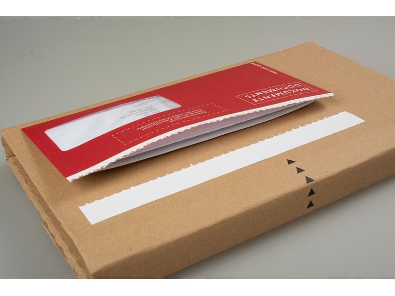 ELCO Dokumententasche aus Papier C5/6 Fenster rechts, 250 S Umweltfreundliche Dokumententaschen