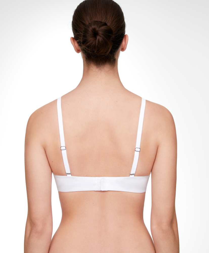Sutiã triangular push-up de algodão