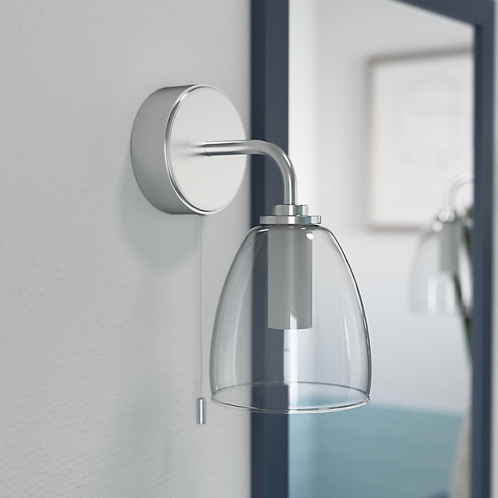 Demi colonne de salle de bains GoodHome Perma bleu H. 120 cm