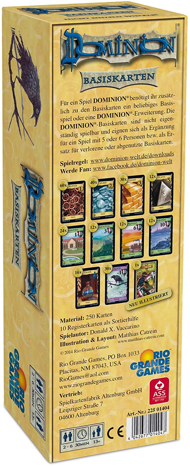 RGG - Dominion Basiskarten-Set Zusatzkarten Karten