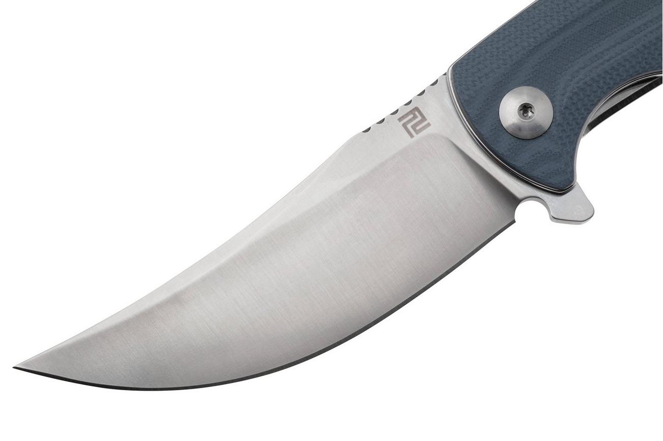 Artisan Cutlery Arroyo 1845P-GY, Sand Polished AR-RPM9, Gray G10 zakmes