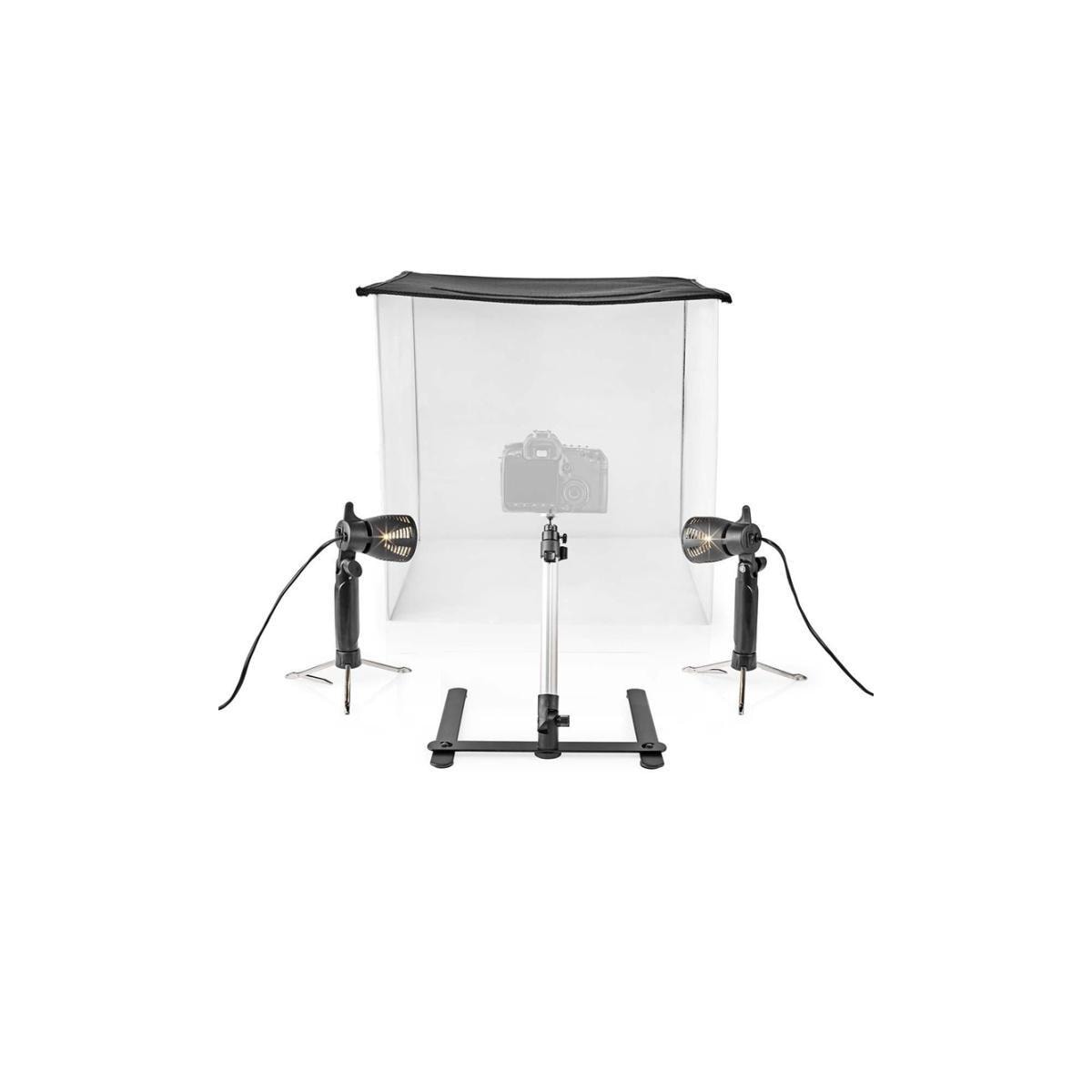 Fotostudiosett | 60 x 60 cm | 6500 K | Sammenleggbart
