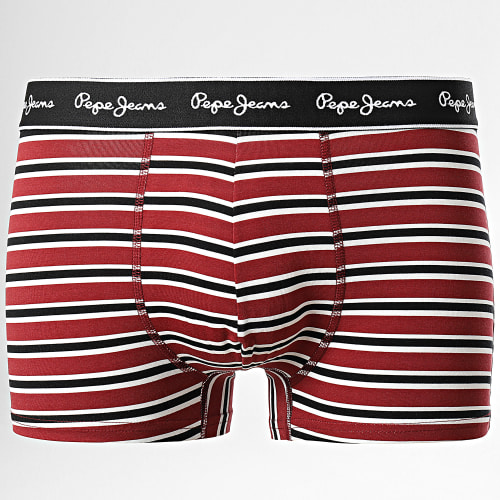 Lot De 3 Boxers Retro Stripe PMU11099 Bordeaux