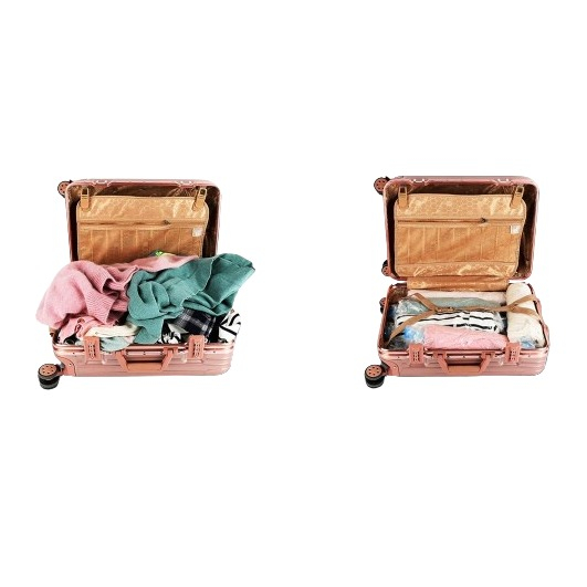 (10er Set) 35x50cm Koffer Organizer Reise Gepäck Space Bags Kompressions Vakuum Beutel (ohne Staubsauger)